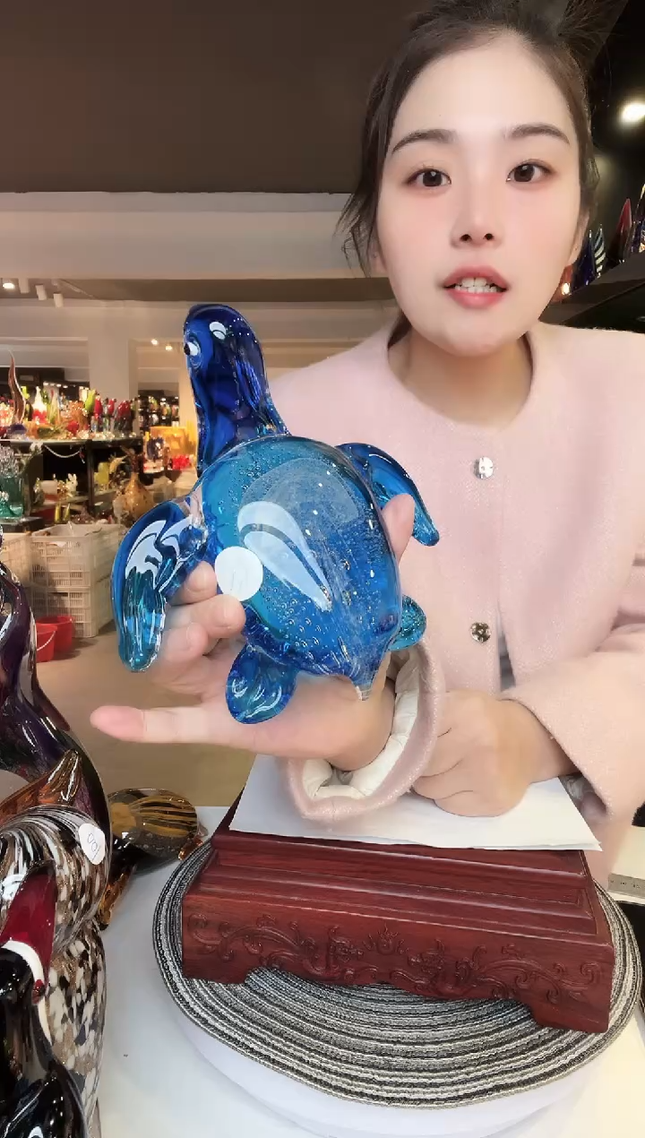 【闪购商品】茶盏纯手工热塑琉璃海龟