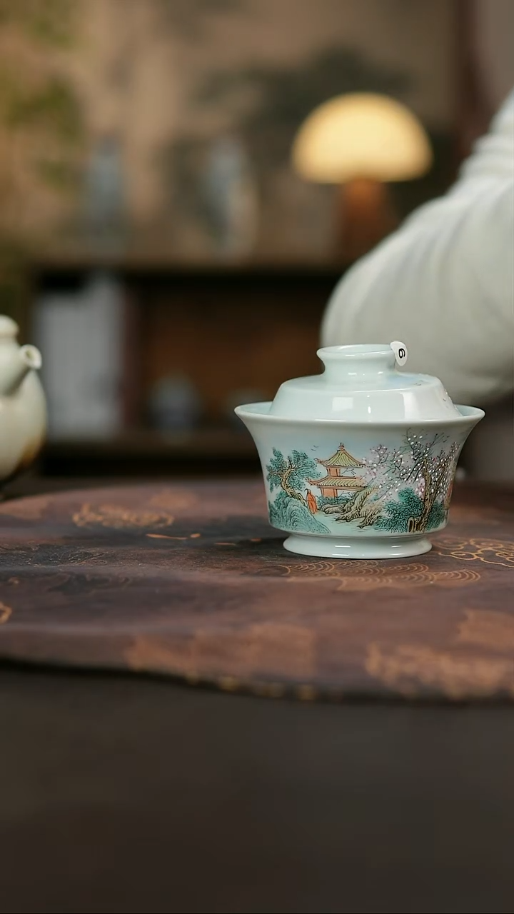 景德镇陶瓷杯碗柴烧多人