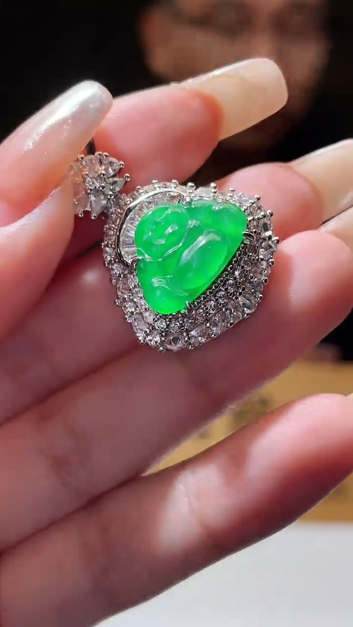 翡翠未镶嵌颈饰L-@@QJJJ062401