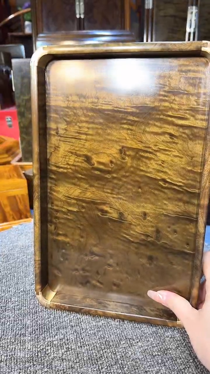 【闪购商品】乌木类成套家具阴沉乌木托盘Y12