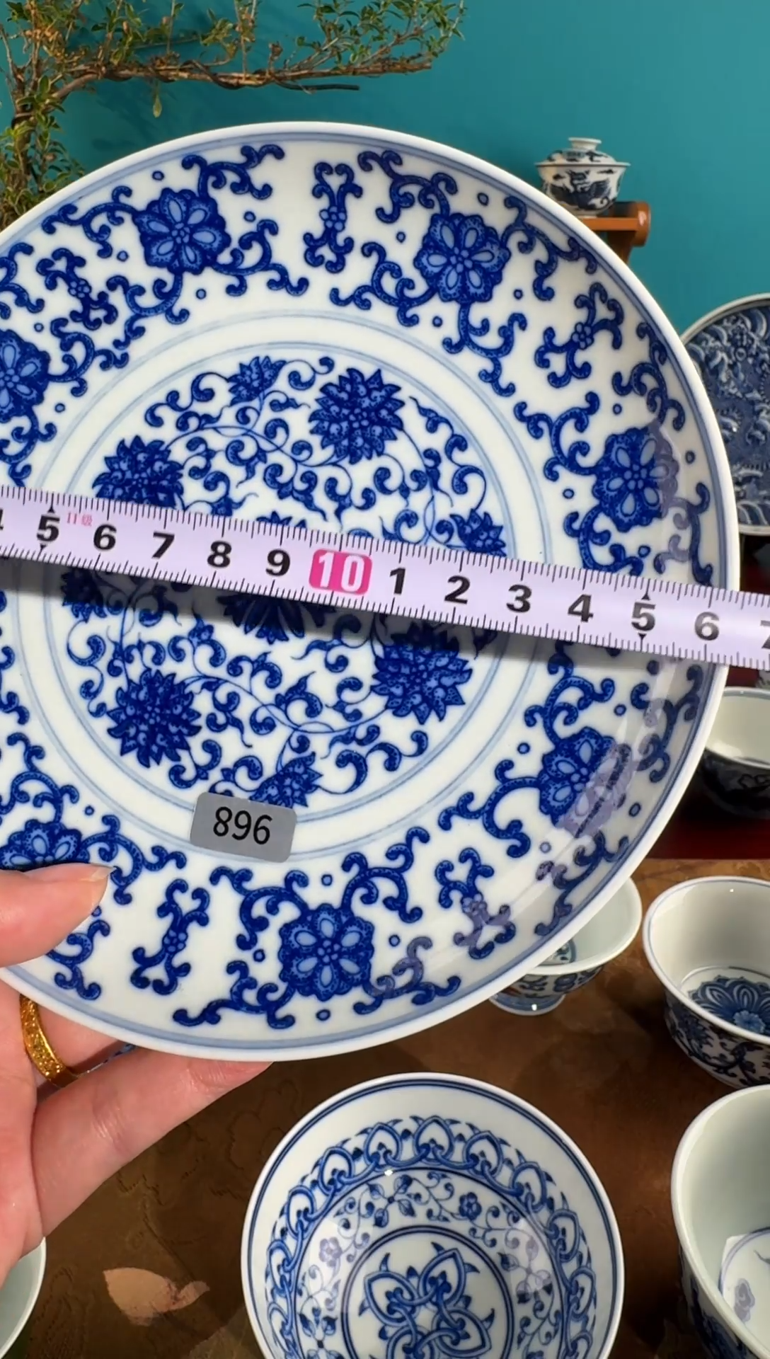 听**蟾不二说瓷纯手绘杯