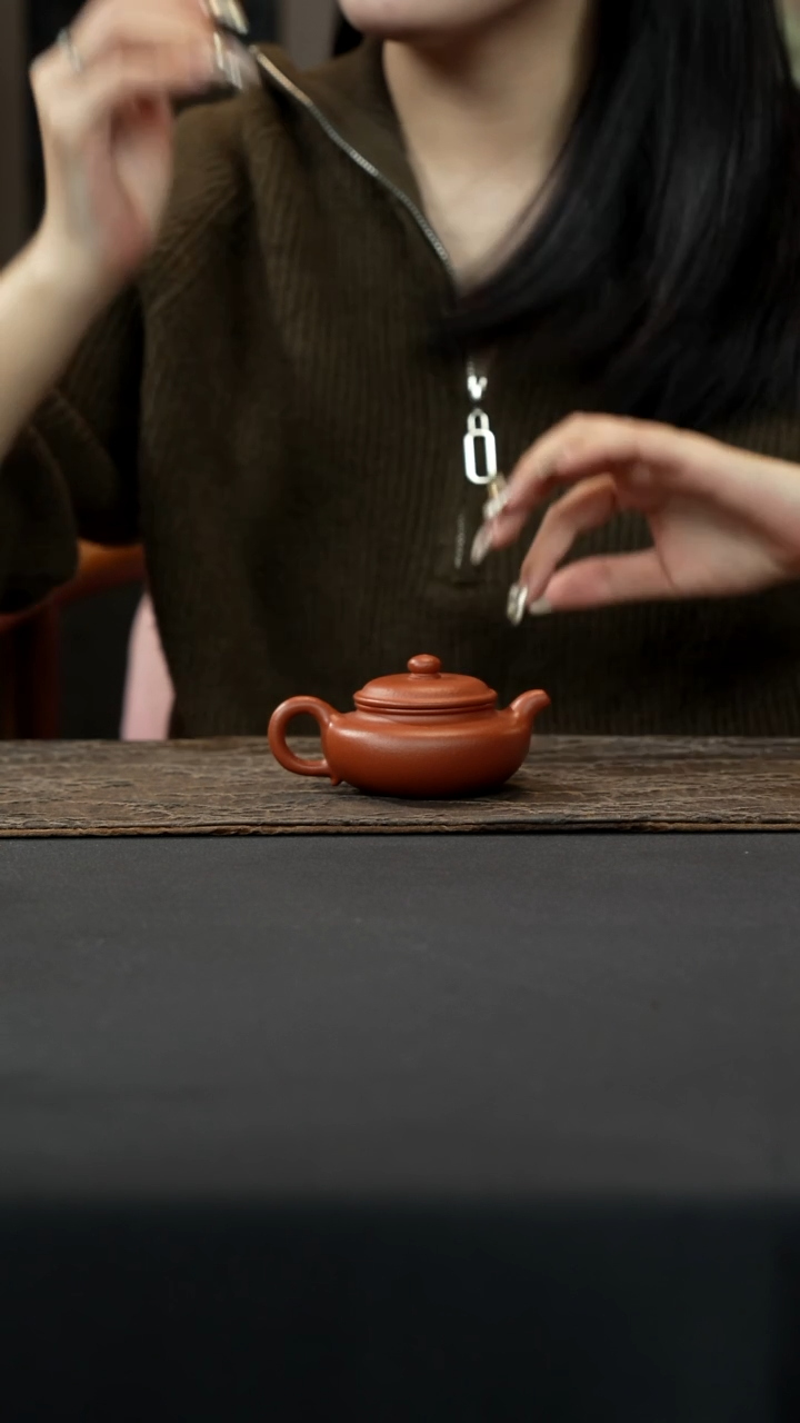 【闪购商品】紫砂茶壶红降坡仿古壶120cc