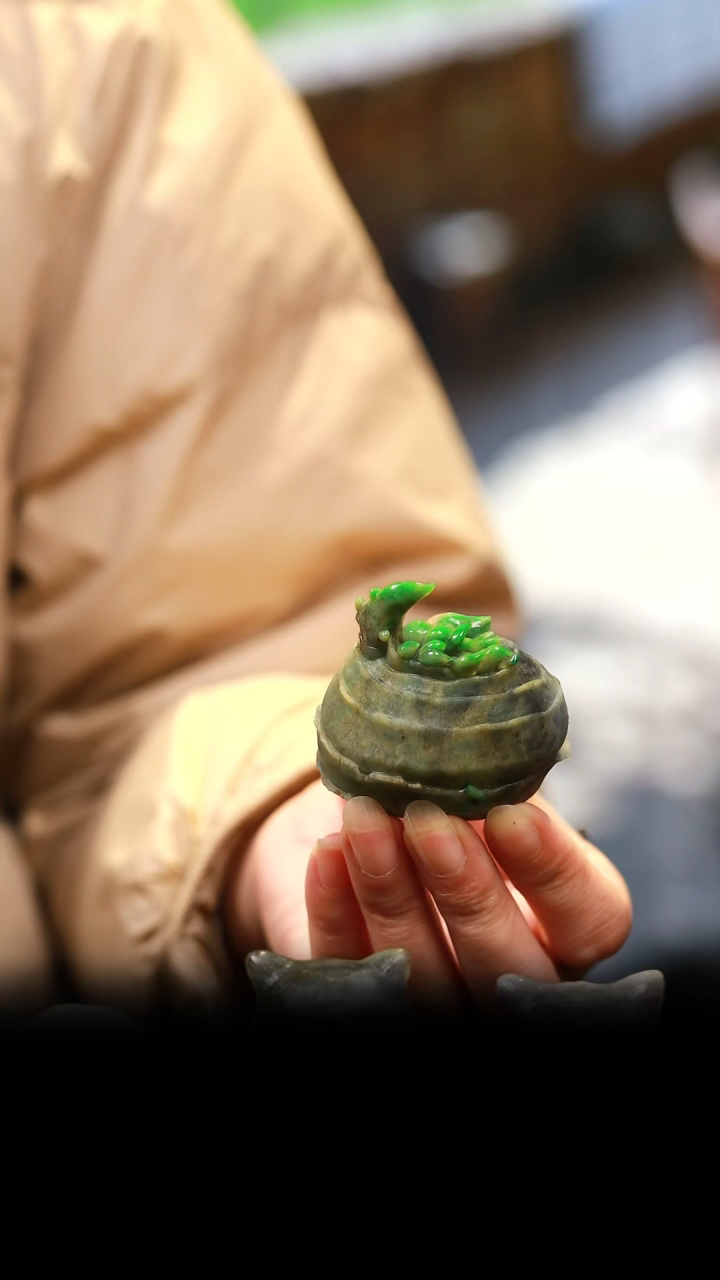 未镶嵌摆件翡翠马蹄