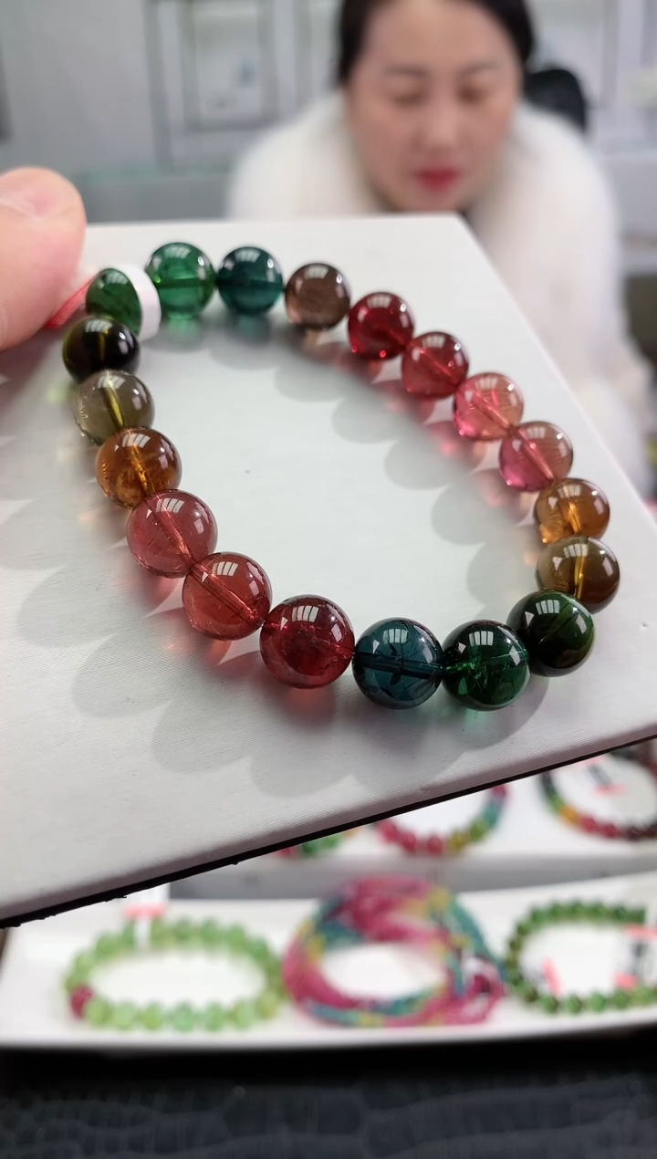 【闪购商品】碧玺手串未镶嵌多样性发一条