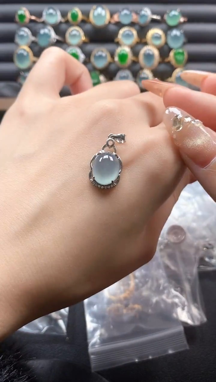 未镶嵌戒指翡翠45411