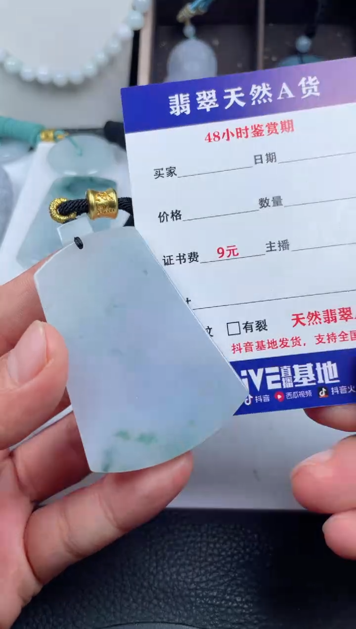翡翠未镶嵌颈饰         