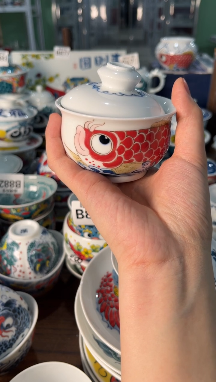 瓷片陶昨明盖碗（福利价格）