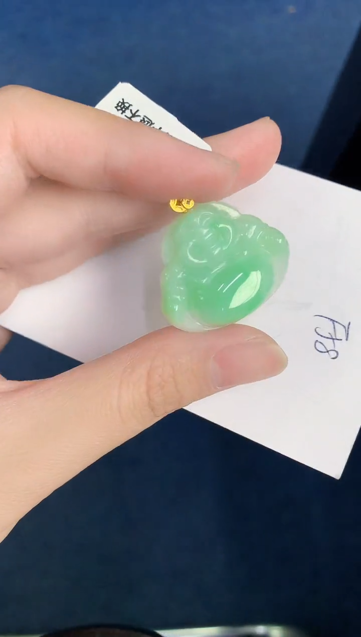 【闪购商品】翡翠颈饰18K金镶嵌000000000