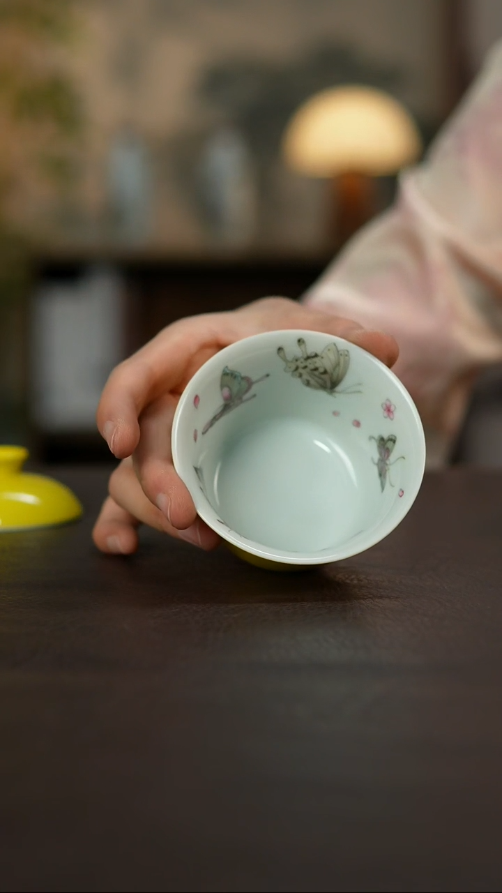 杯景德镇陶瓷杯碗柴烧多人
