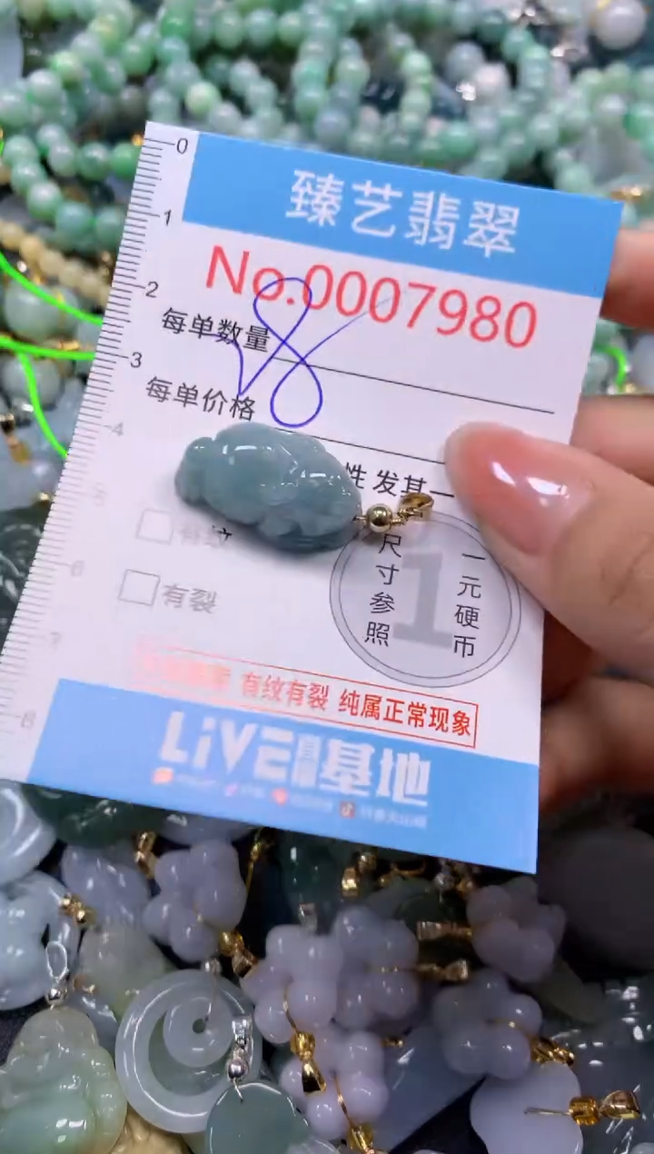 颈饰未镶嵌翡翠7980