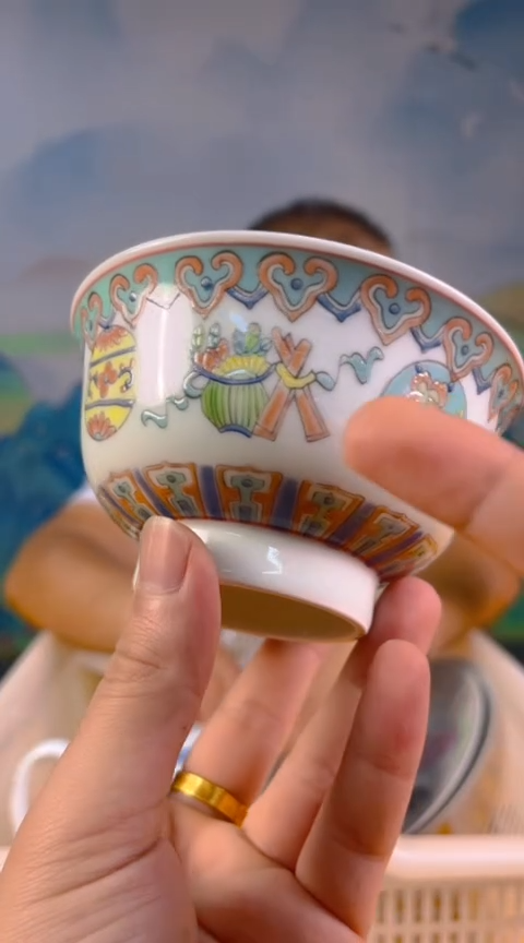 摆件景德镇陶瓷青花摆件23