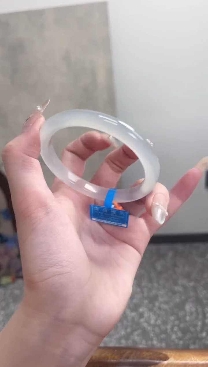 【闪购商品】玛瑙/玉髓手镯未镶嵌57-58圈窄条