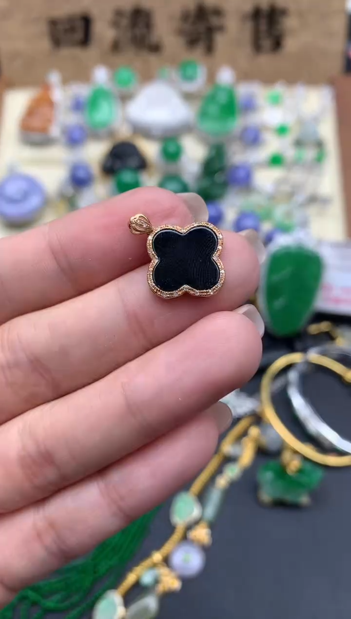 【闪购商品】翡翠颈饰18K金镶嵌278-中国好珍宝