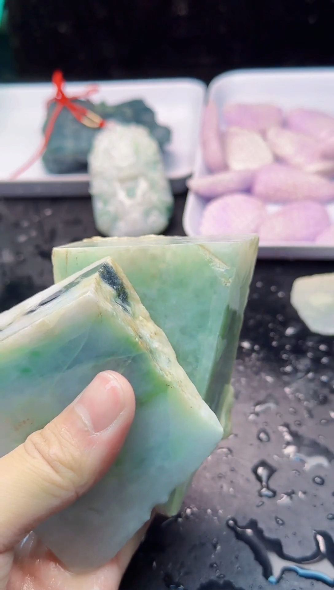 配石翡翠045天然A货翡翠