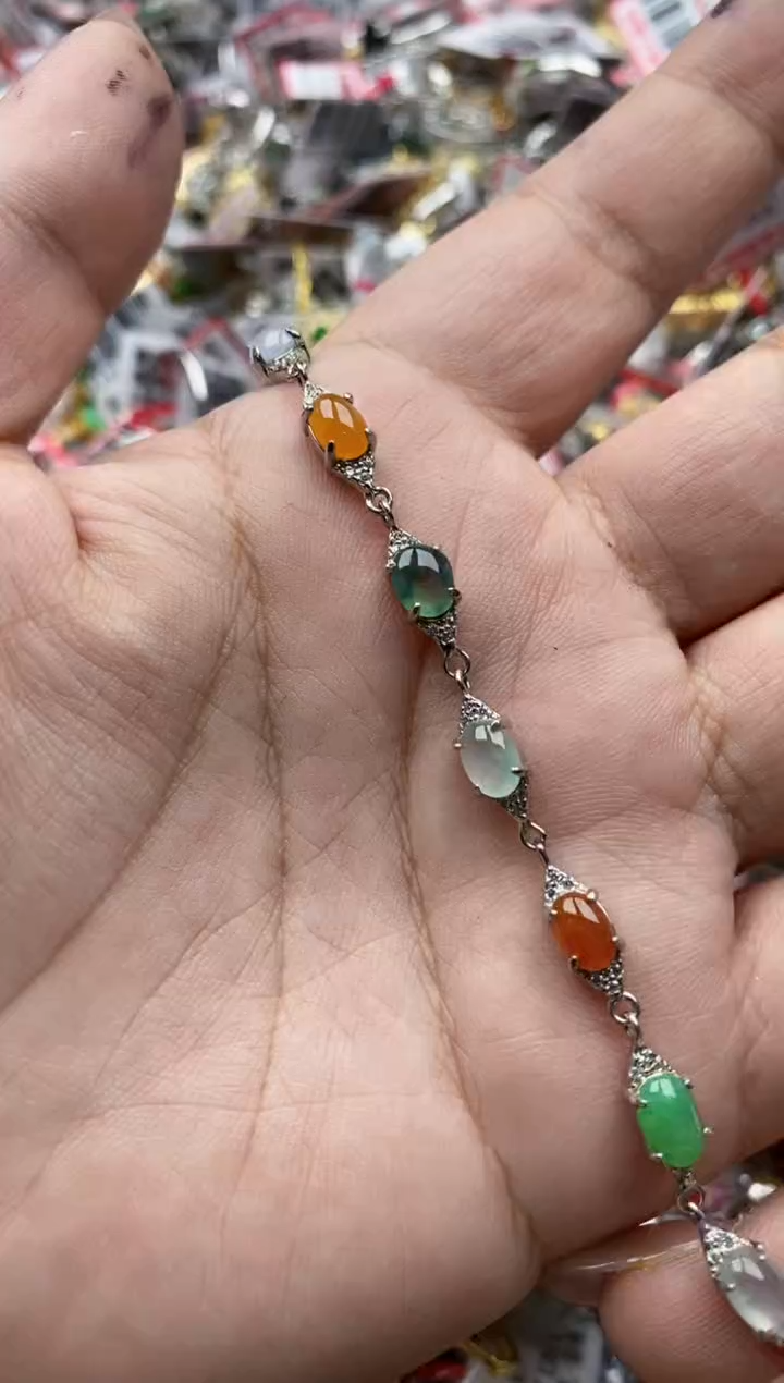 【闪购商品】翡翠戒指银S925镶嵌66666---4