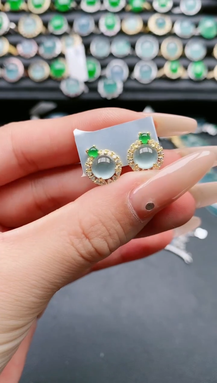 【闪购商品】翡翠戒指银S925镶嵌11111