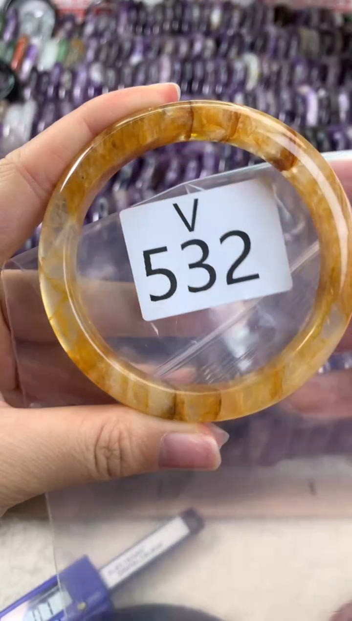 【闪购商品】水晶水晶手镯V未镶嵌532-61