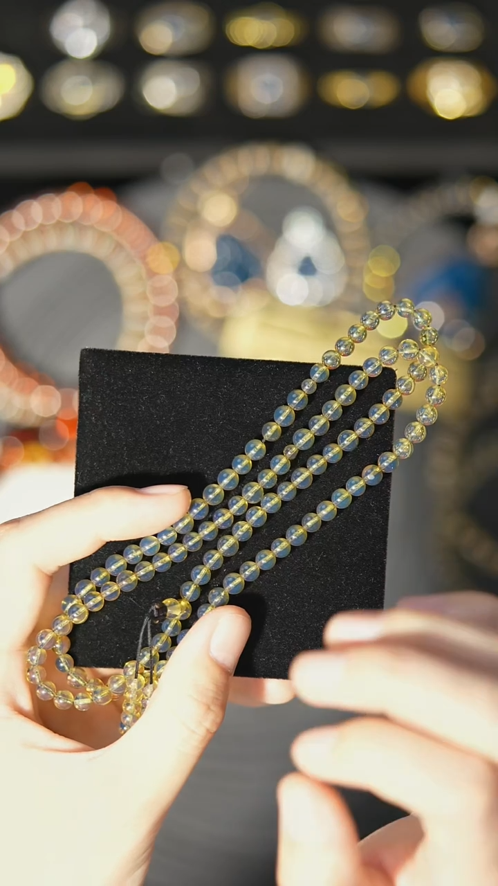 【闪购商品】琥珀裸石未镶嵌5mm高蓝108