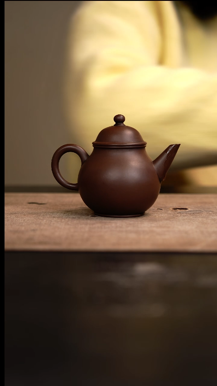 【闪购商品】紫砂茶壶剑流潘壶紫泥120cc