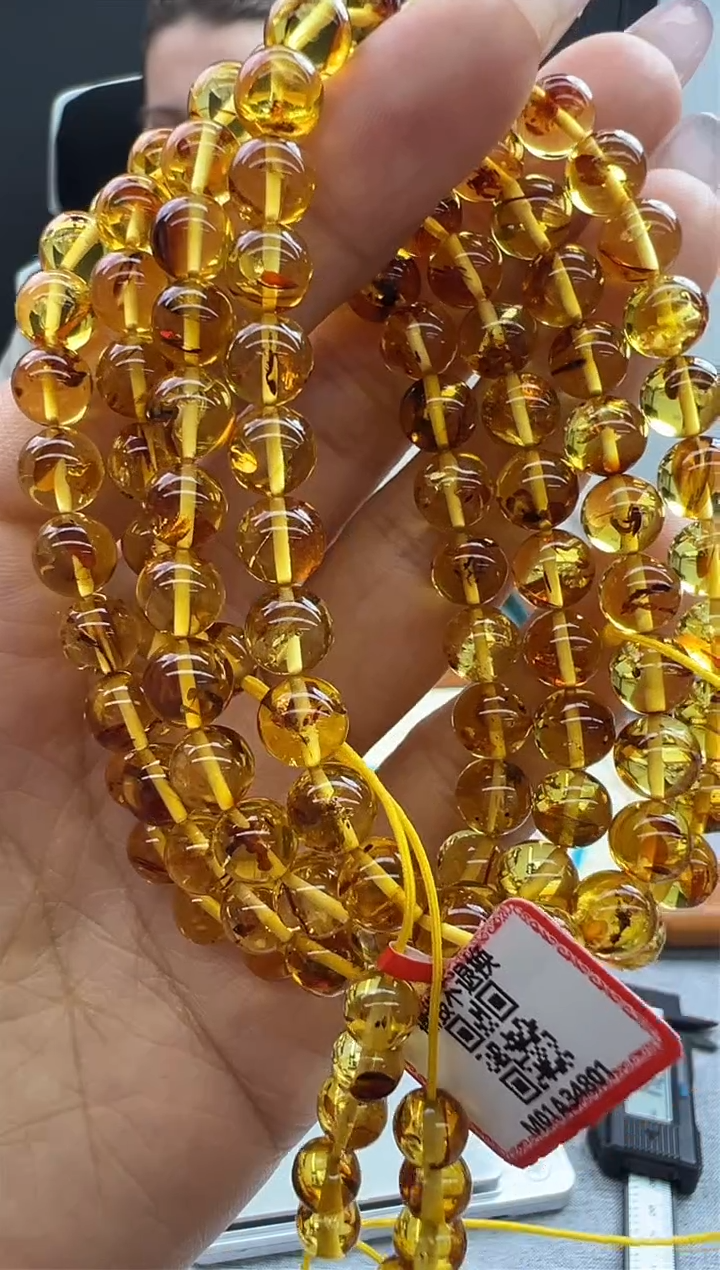 【闪购商品】琥珀颈饰未镶嵌48秒拍号