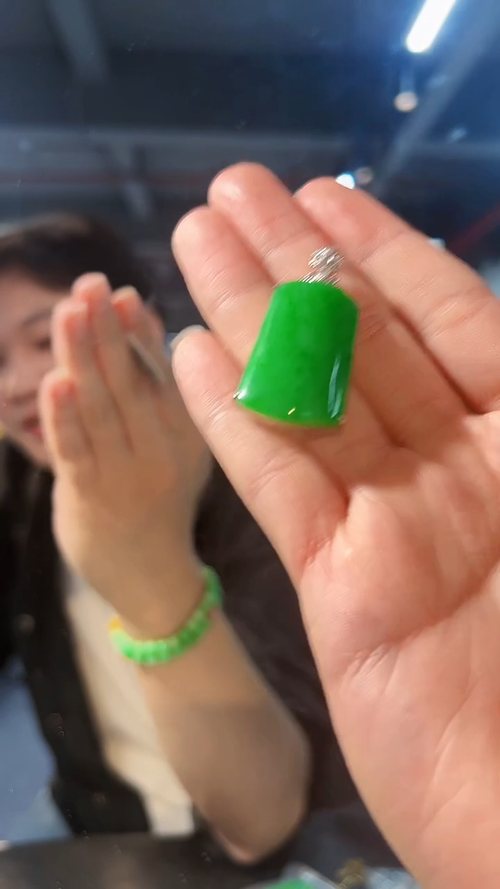 【闪购商品】翡翠颈饰18K金镶嵌缅料A货/支持复检/一件