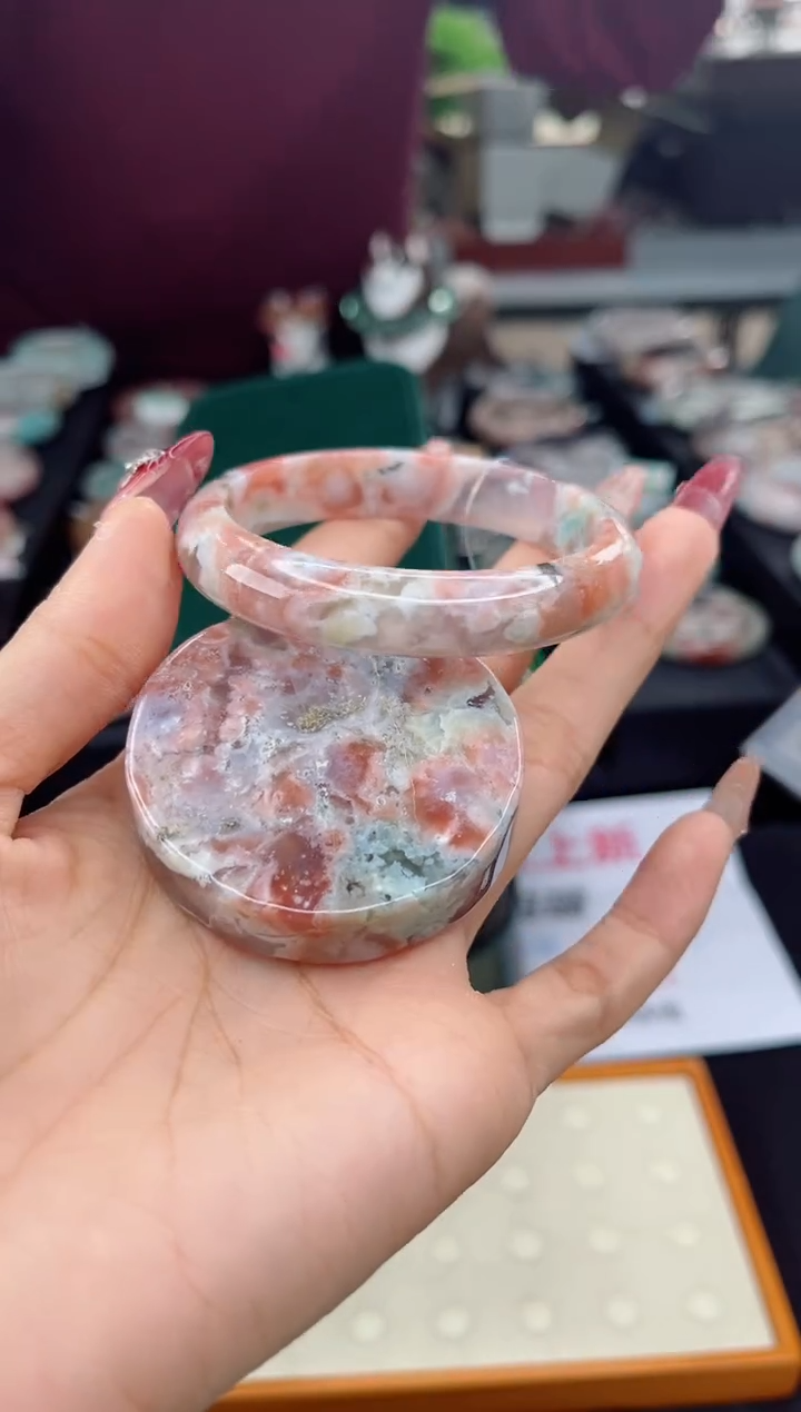 【闪购商品】石英质玉手镯未镶嵌55圈口（赠品镯心）S921112