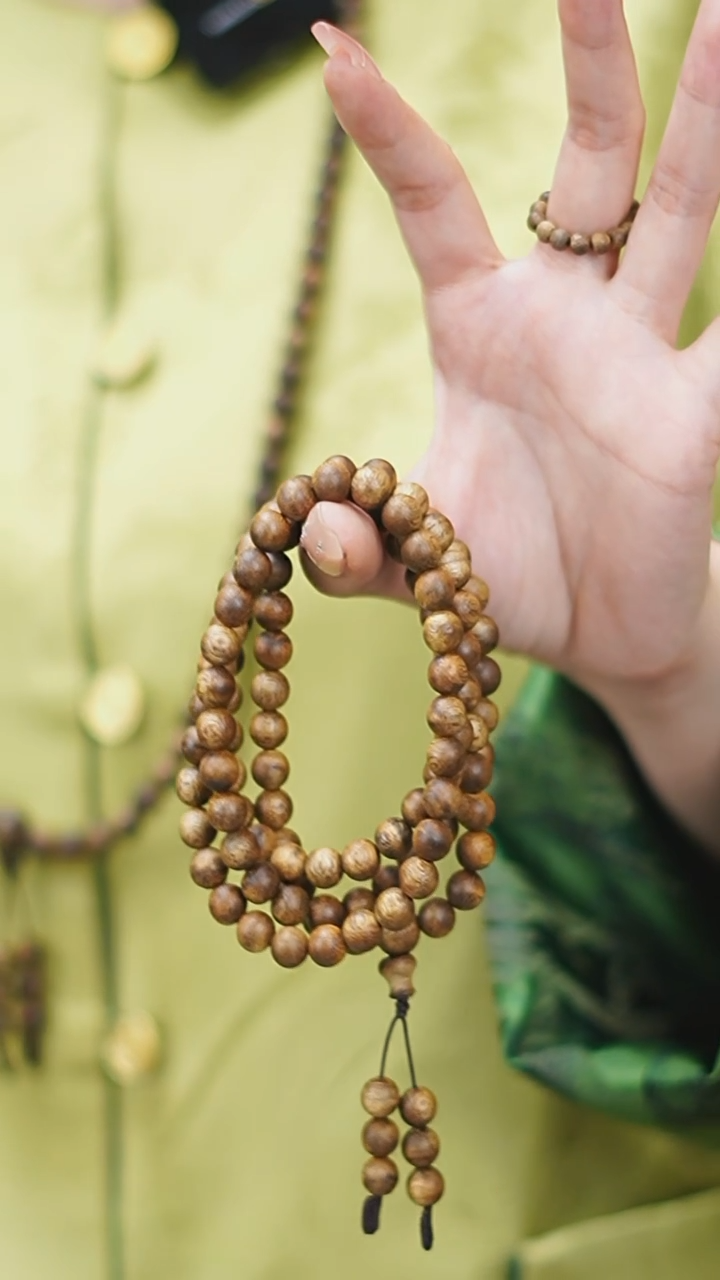 手串沉香8mm绿棋多圈20g+多样性发一