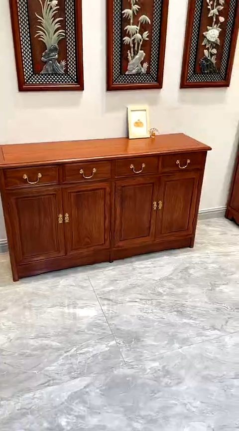 【闪购商品】花梨木类家具刺猬紫檀木1.6素面餐边柜