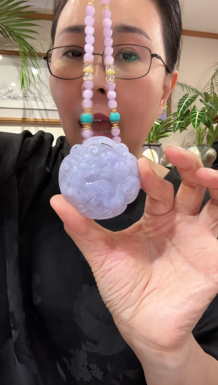 【闪购商品】翡翠未镶嵌颈饰国风
