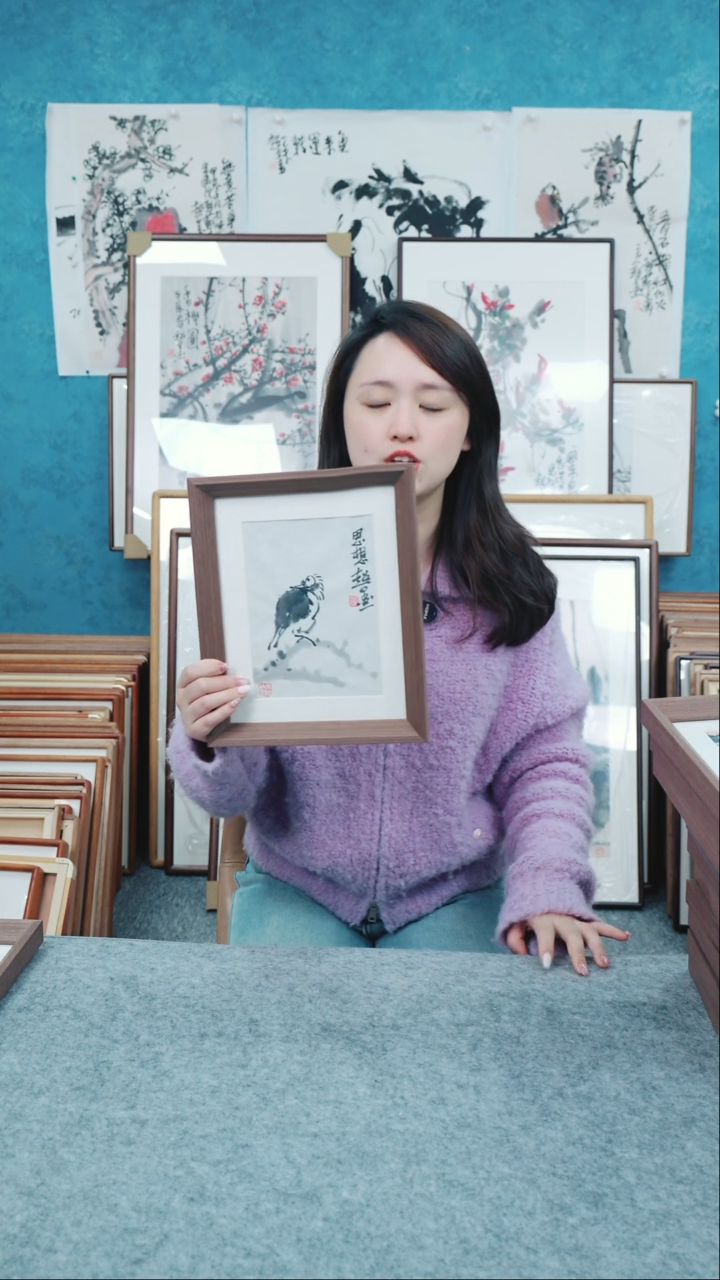 【闪购商品】国画10寸郑志超老师木质摆台