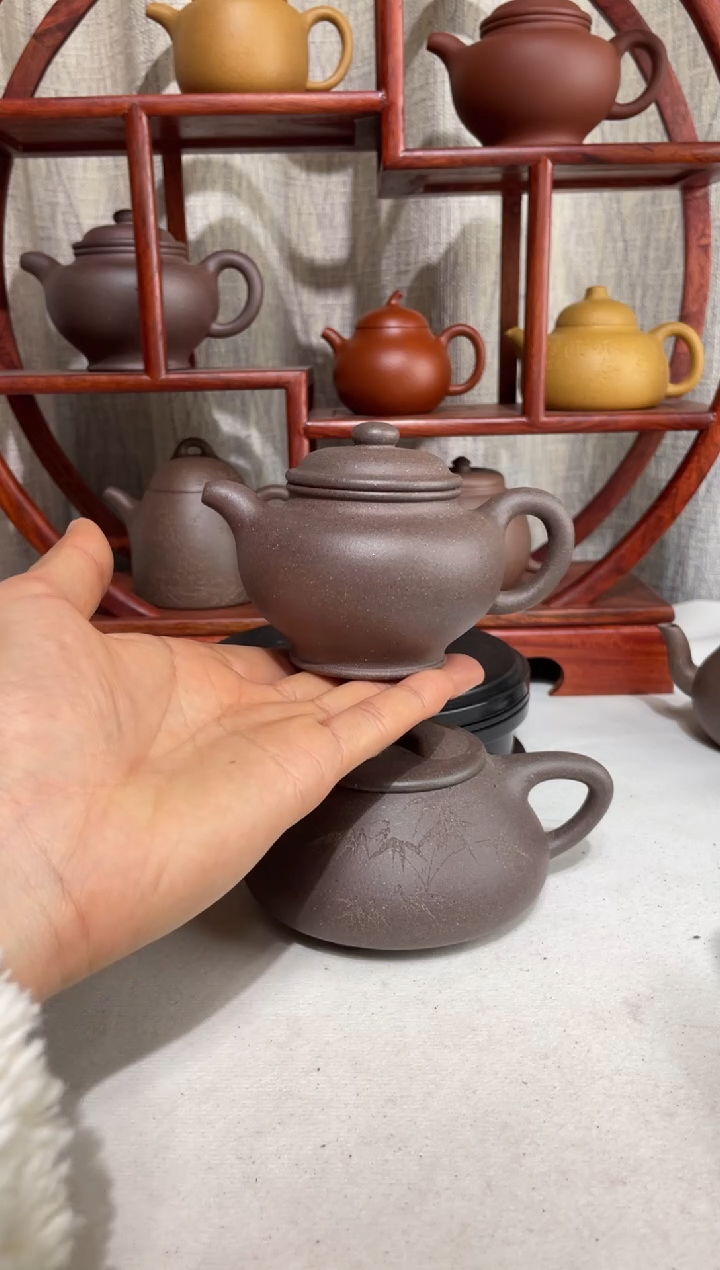 【闪购商品】紫砂茶壶台西底槽青手工泥大亨掇只155cc