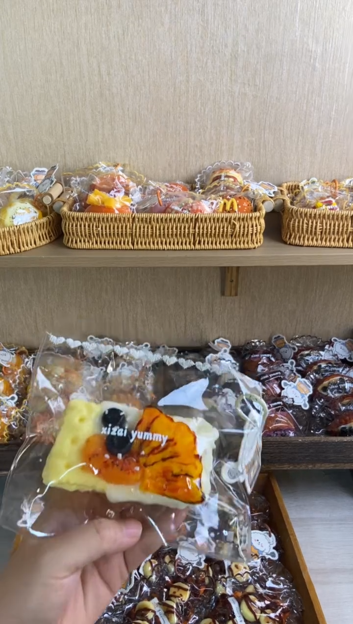 硅胶炭烧凤梨厚饼干 薄脆袋子