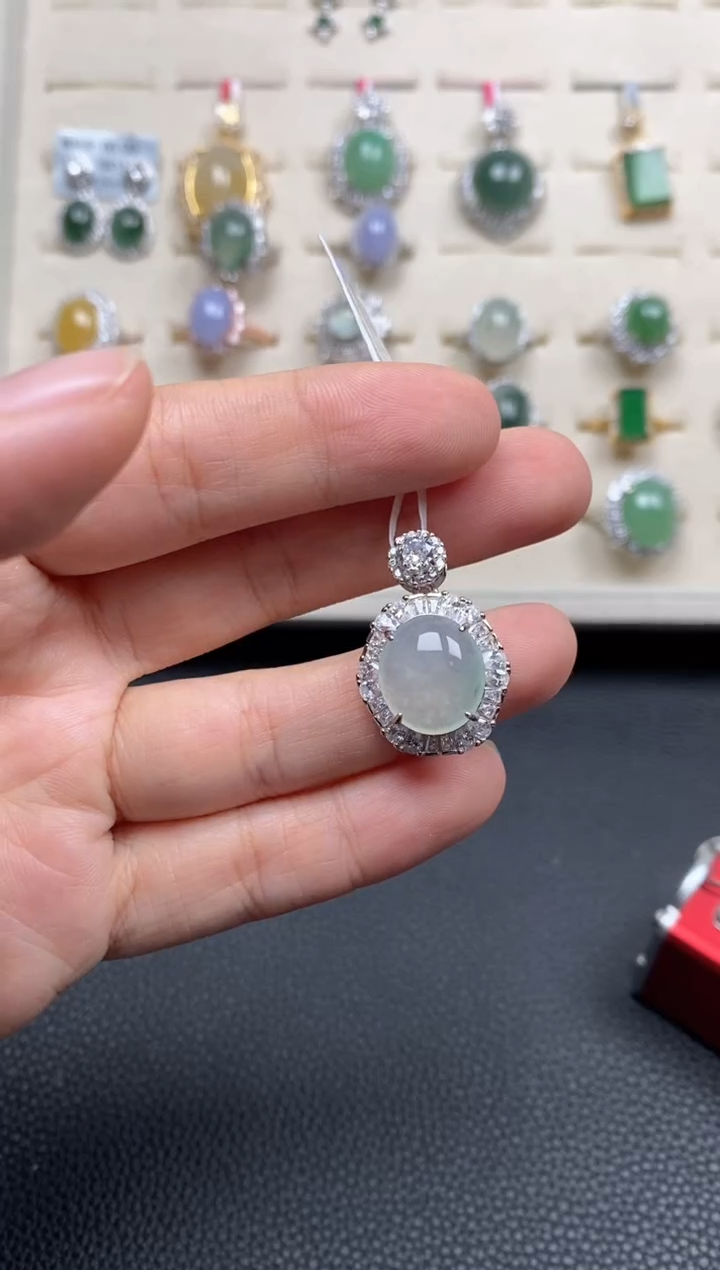 【闪购商品】翡翠戒指银S925镶嵌1111