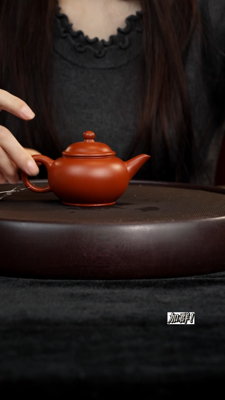 茶壶紫砂ZJ701407朱泥水平160c