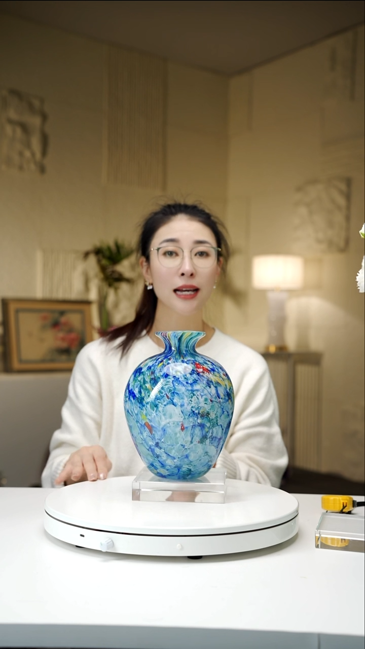 手工艺品琉璃莫奈花园设计款花器