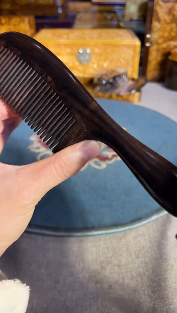 乌木类成套家具紫光檀梳单个 通货