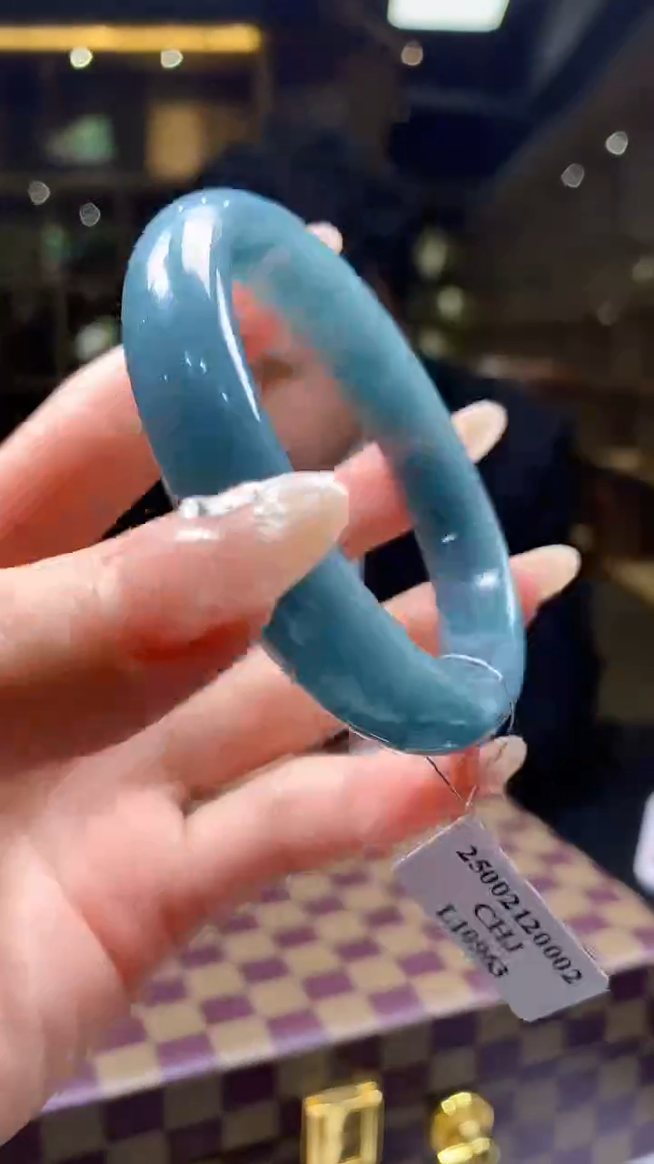 【闪购商品】定制翡翠未镶嵌8054jj-毛货手镯83（60圈）