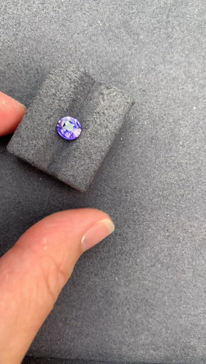 【闪购商品】彩色蓝宝石裸石未镶嵌1ct无烧紫蓝宝