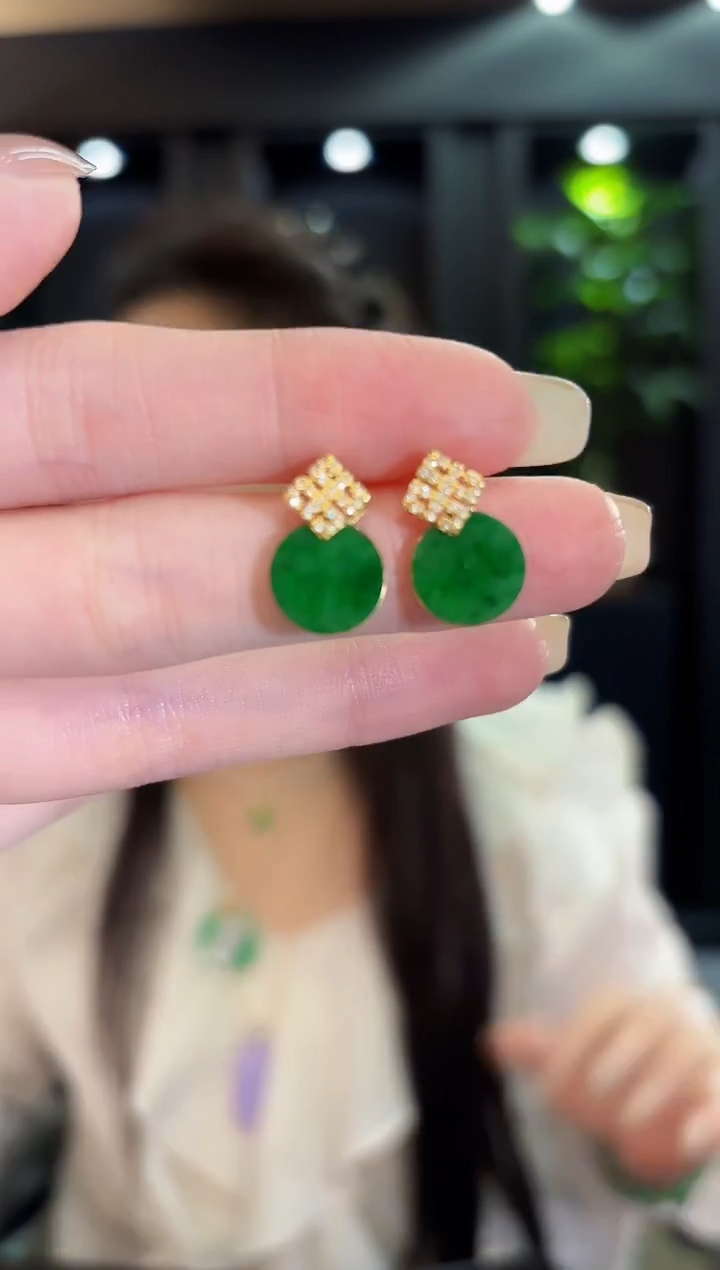 未镶嵌翡翠耳饰缅料A货/多样性发货/一件