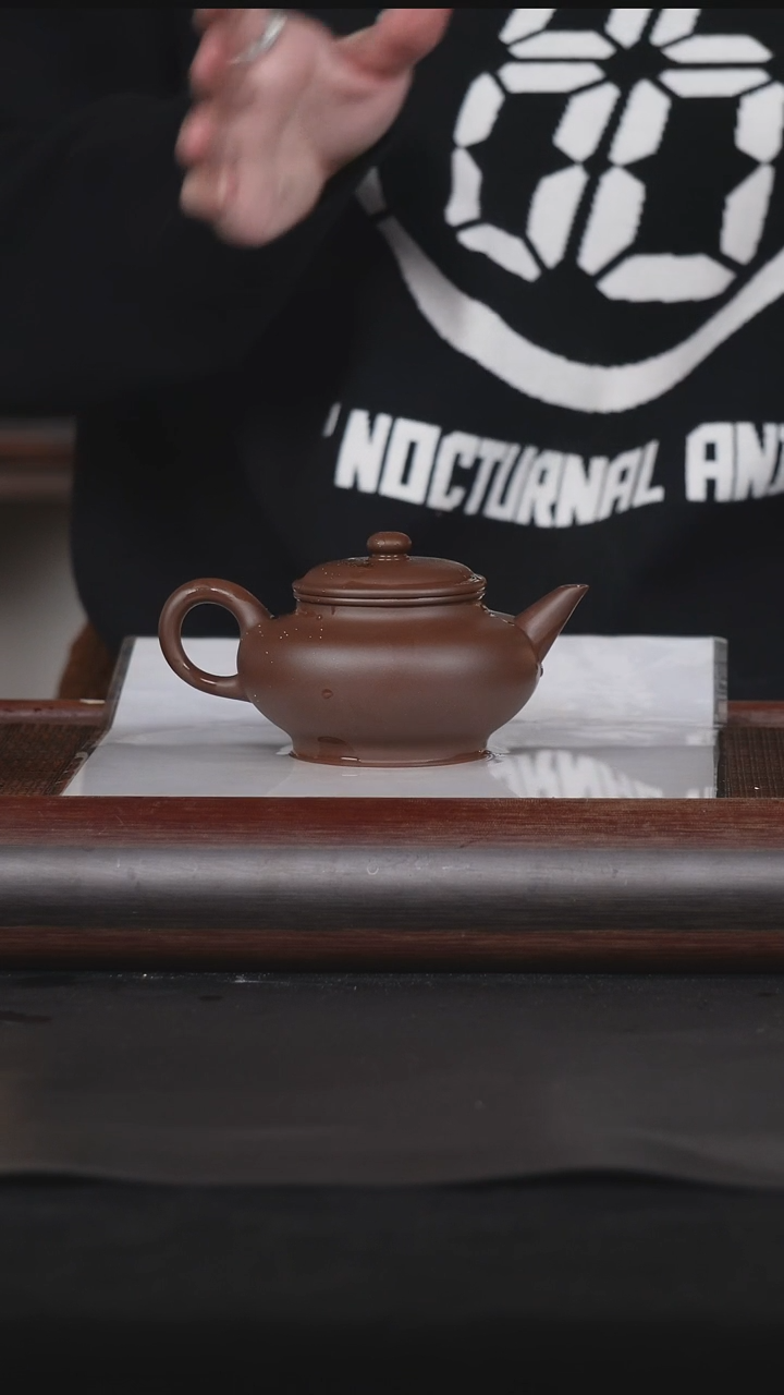 【闪购商品】紫砂茶壶9老紫泥水平240