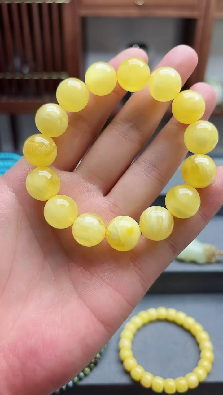 【闪购商品】蜜蜡裸石未镶嵌蜜蜡手串 YN