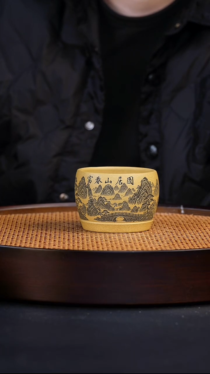 茶杯紫砂秦*四宜兴全手工紫砂杯