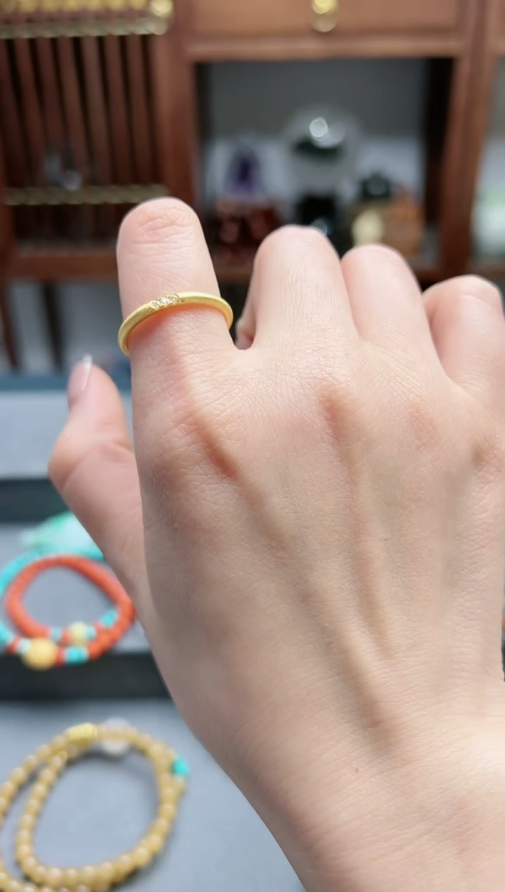 【闪购商品】18K金戒指/指环18k金戒指18号*1 MY