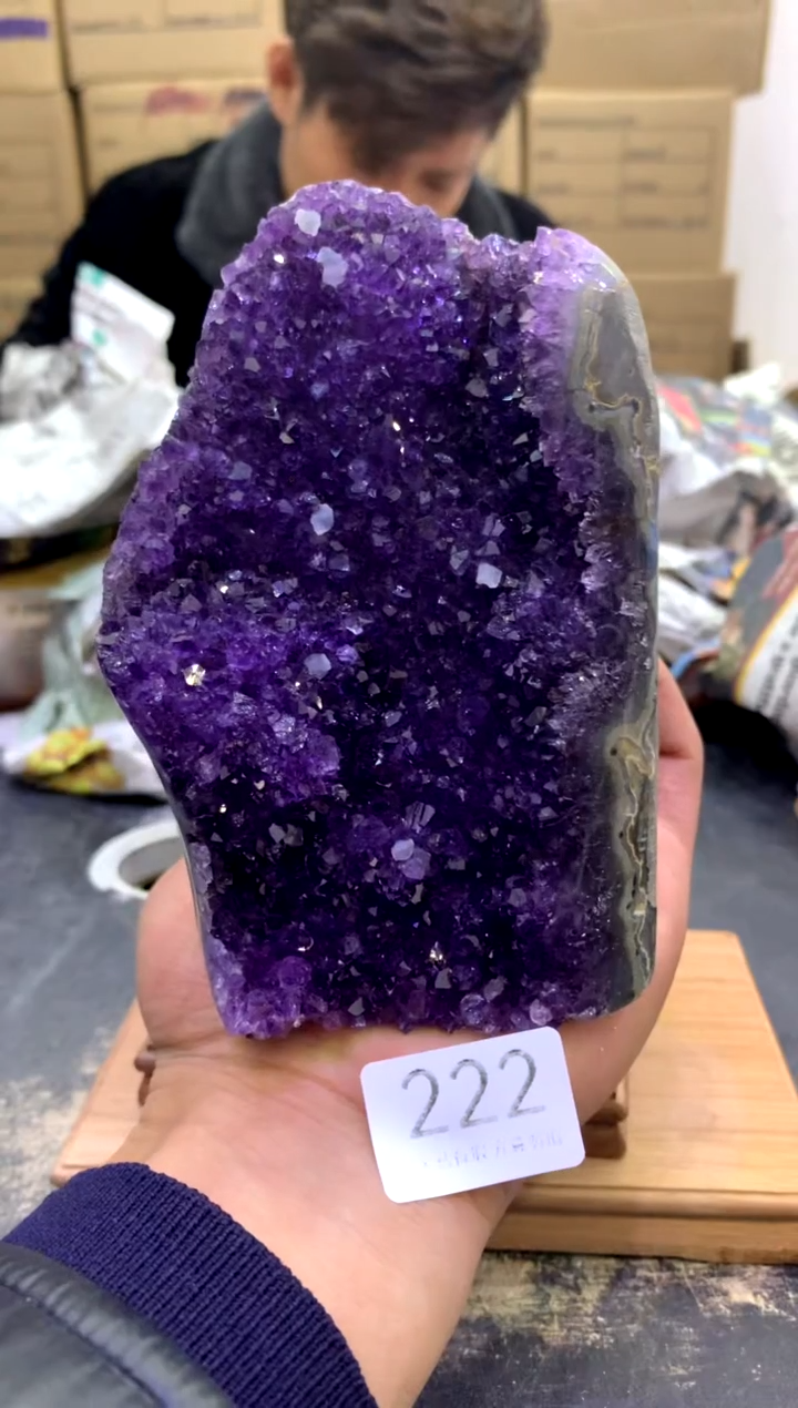 【闪购商品】水晶摆件未镶嵌天然紫水晶摆件222
