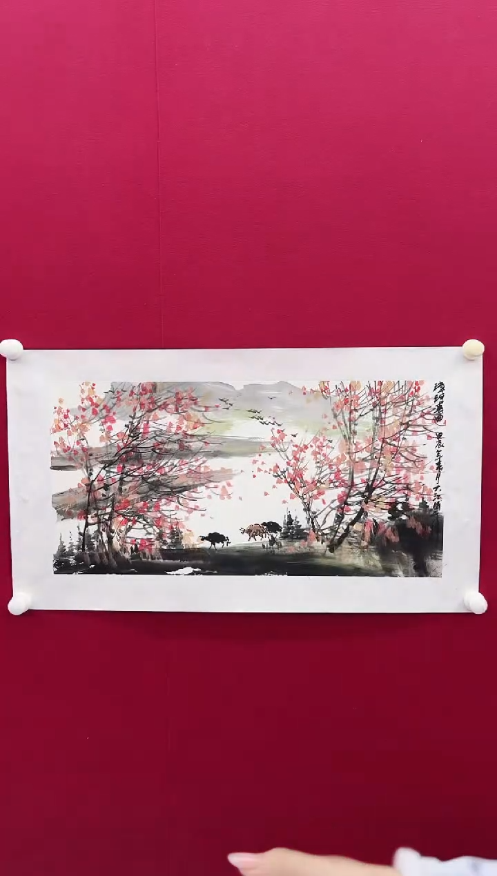 【闪购商品】国画X-吕老师大江-绘画原作-888