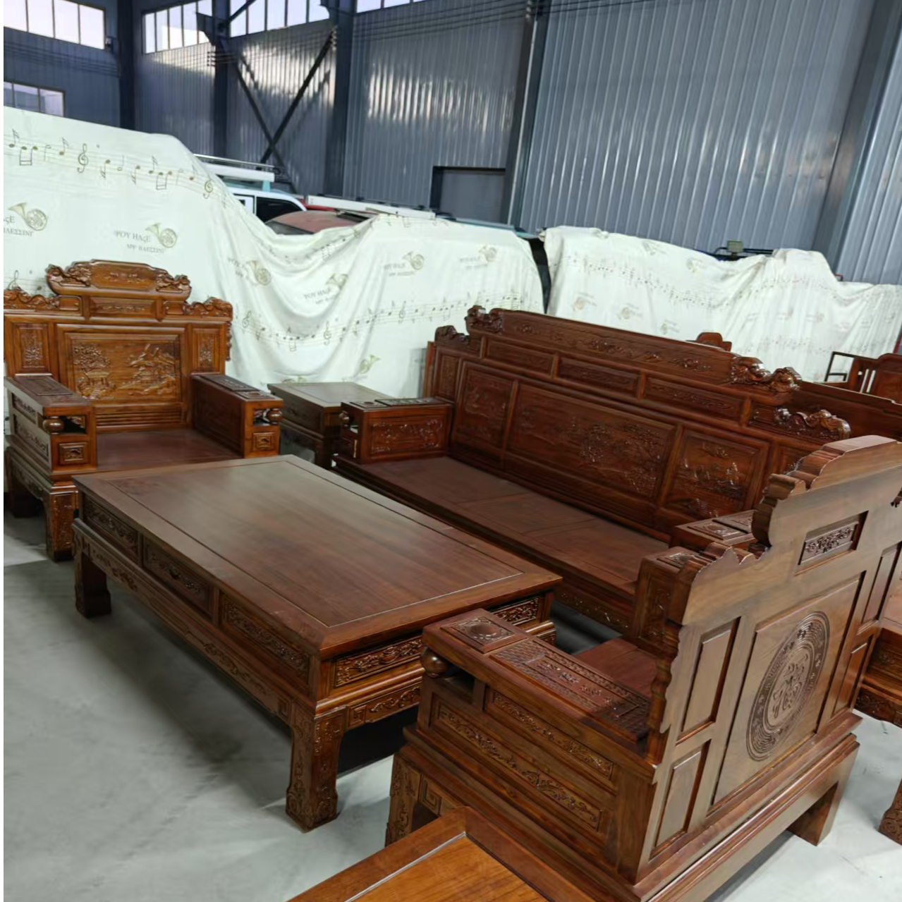 北方老榆木沙发新中式沙发实木沙发榫卯结构客厅家用古典