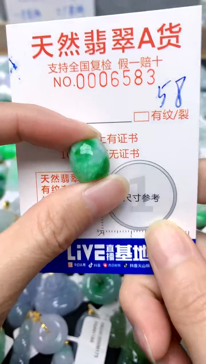 【闪购商品】翡翠颈饰未镶嵌58天然A货翡翠