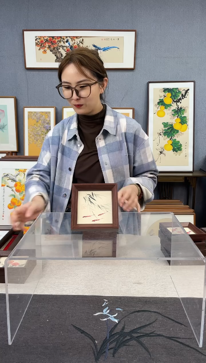 【闪购商品】国画5寸-小摆台作品-柳树