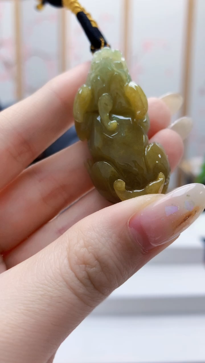 未镶嵌定制翡翠5060jw-毛货挂件20