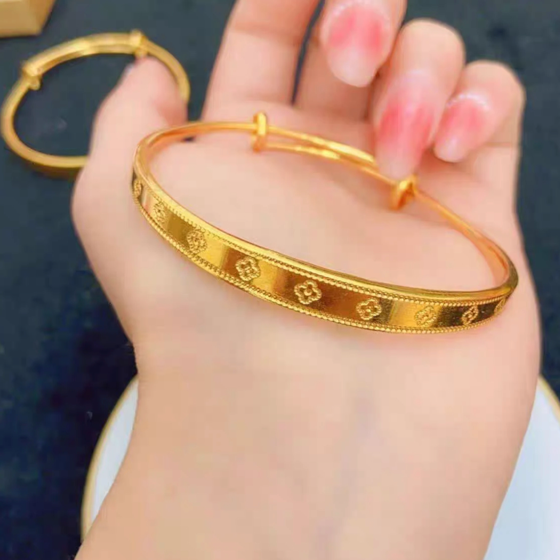 XISHIDUO / 手工 推拉 四叶草 手镯 